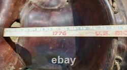 Vintage High Back/Square Skirt Western Saddle Unmarked 13½ Seat