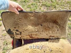Vintage High Back/Square Skirt Western Saddle Unmarked 13½ Seat