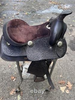 Vintage Horse Back Riding Trail Western Saddle Farm Cowboy Horseback Show