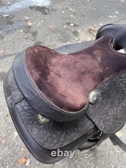 Vintage Horse Back Riding Trail Western Saddle Farm Cowboy Horseback Show