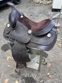 Vintage Horse Back Riding Trail Western Saddle Farm Cowboy Horseback Show