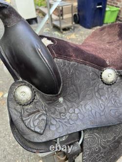 Vintage Horse Back Riding Trail Western Saddle Farm Cowboy Horseback Show
