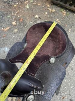 Vintage Horse Back Riding Trail Western Saddle Farm Cowboy Horseback Show