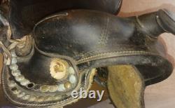 Vintage Horse Saddle / 15.5