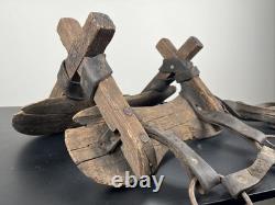 Vintage Horse saddle pack storage gear antique wood ranch cowboy western decor