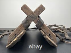 Vintage Horse saddle pack storage gear antique wood ranch cowboy western decor