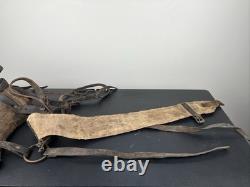 Vintage Horse saddle pack storage gear antique wood ranch cowboy western decor