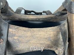 Vintage Horse saddle pack storage gear antique wood ranch cowboy western decor