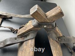 Vintage Horse saddle pack storage gear antique wood ranch cowboy western decor