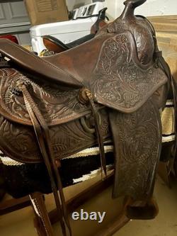 Vintage J. C. Higgins Western Saddle 15