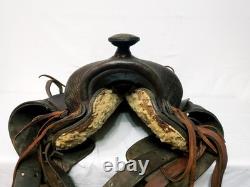 Vintage JC Higgins 15 Western Bear Trap Saddle Ranch Trail Riding 23-31 Leather