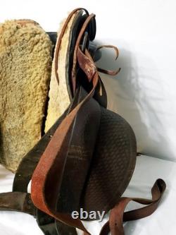 Vintage JC Higgins 15 Western Bear Trap Saddle Ranch Trail Riding 23-31 Leather