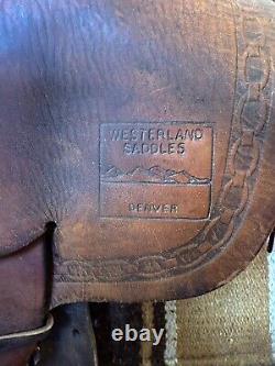 Vintage Kids/Youth Western Saddle Made By Westerlands Saddles Denver, CO 15in