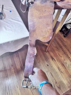 Vintage Leather Keystone Western Saddle #1513