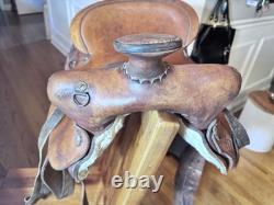 Vintage Leather Keystone Western Saddle #1513