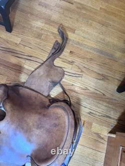 Vintage Leather Keystone Western Saddle #1513