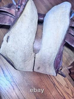 Vintage Leather Keystone Western Saddle #1513