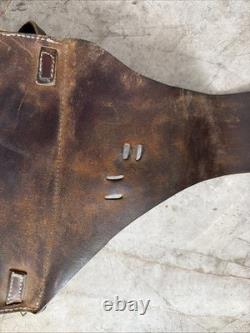 Vintage Leather Saddle Double Pommel bags Horse Ranch Cowboy Western Tack