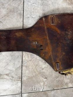 Vintage Leather Saddle Double Pommel bags Horse Ranch Cowboy Western Tack