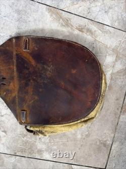 Vintage Leather Saddle Double Pommel bags Horse Ranch Cowboy Western Tack
