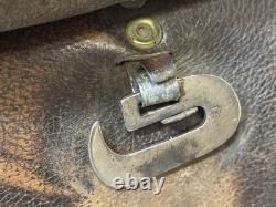 Vintage Leather Saddle Set with HS Herm Sprenger Stirrups 12.4cm & FLECK Crop