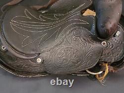 Vintage Leather Saddle Western Equestrian English Decor Horse
