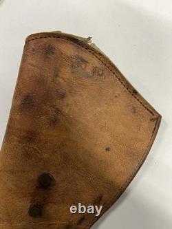 Vintage Leather Saddle With Trail Bag Gun Sleeve Rope & Western Blanket Child Size