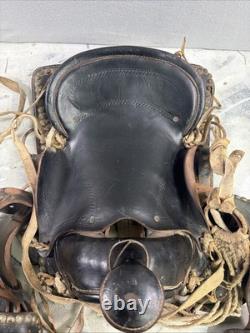 Vintage Leather Western Horse Saddle