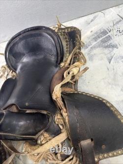 Vintage Leather Western Horse Saddle