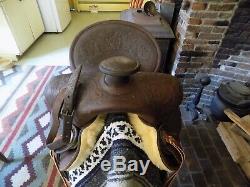 Vintage Lichtenberger Ferguson Co Western Saddle