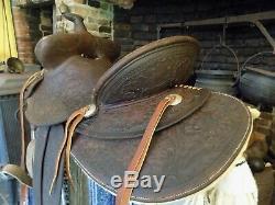 Vintage Lichtenberger Ferguson Co Western Saddle