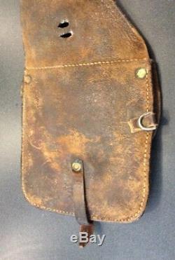 Vintage Maker Marked Otto F. Ernst Cowboy Western Leather Saddle Bags Wyoming