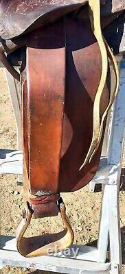 Vintage Marked Saddle #529 4927 11½ Seat Tooled