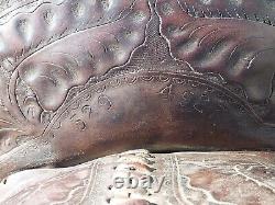 Vintage Marked Saddle #529 4927 11½ Seat Tooled