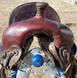 Vintage Marked Saddle #529 4927 11½ Seat Tooled