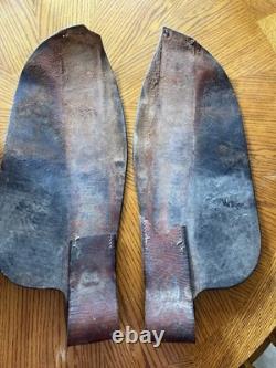 Vintage McKee Arena Saddle Fenders Oklahoma RARE Western Rodeo Tooled Leather