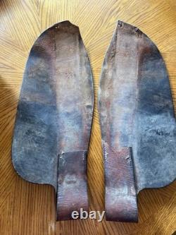 Vintage McKee Arena Saddle Fenders Oklahoma RARE Western Rodeo Tooled Leather