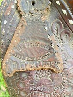 Vintage McLelland's Equitation Seat Western Buck Stitched Saddle -Needs some TLC