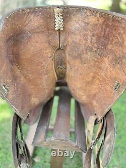 Vintage McLelland's Equitation Seat Western Buck Stitched Saddle -Needs some TLC