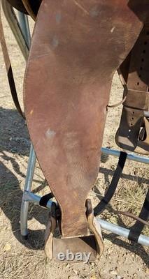 Vintage N. Porter Co. 14 Steer Wrestlimg Saddle As Is