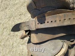 Vintage N. Porter Co. 14 Steer Wrestlimg Saddle As Is