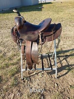 Vintage Otto F. Ernst Wyo. 14 Western Saddle