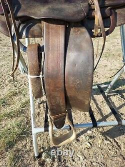 Vintage Otto F. Ernst Wyo. 14 Western Saddle