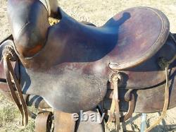 Vintage Otto F. Ernst Wyo. 14 Western Saddle