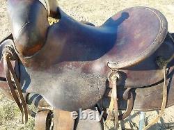 Vintage Otto F. Ernst Wyo. 14 Western Saddle