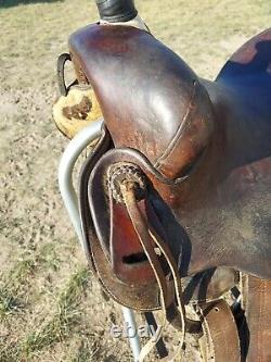 Vintage Otto F. Ernst Wyo. 14 Western Saddle