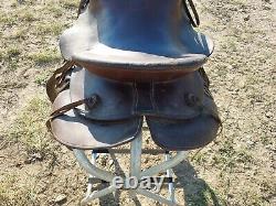 Vintage Otto F. Ernst Wyo. 14 Western Saddle