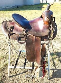 Vintage Otto F. Ernst Wyo. 14 Western Saddle