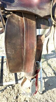 Vintage Otto F. Ernst Wyo. 14 Western Saddle