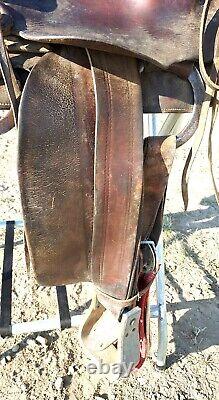 Vintage Otto F. Ernst Wyo. 14 Western Saddle